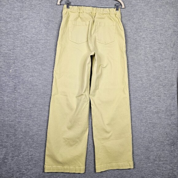 Oak + Fort Women's Yellow Straight High-Rise Denim Jeans Sz M - Picture 2 of 11